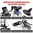 thumbnail image 2 of Seemoon 4OOOW Dual Motor Fat Tire Electric Dirt Bike 52V 20Ah 38 m/h 160Nm 26 x 4 inch 105 Mile Hydraulic Brakes for Adults Trail, 2 of 9