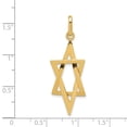 thumbnail image 6 of Auriga Fine Jewelry 14K Yellow Gold Elongated Star of David Pendant for Women, 6 of 6