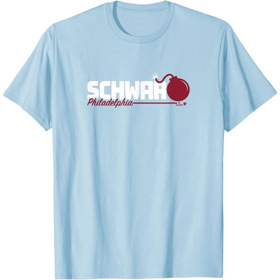 Kyle Schwarber - Schwarbomb (Light Blue) - Philly Baseball T-Shirt, Unisex T-Shirt