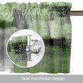 thumbnail image 6 of Green Ombre Kitchen Curtain Valances for Windows Farmhouse Short Curtains, Farmhouse Abstract Mottled Texture Art Rod Pocket Valance Curtain for Bedroom Cafe Living Room 60"x18", 6 of 8