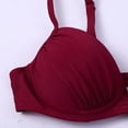 thumbnail image 6 of MSJUHEG Bikini Sets for Women,Tie Back Bathing Suit,Spaghetti Straps,Bathing Suits,Boho Swimsuits for Women,Thong String 2 Piece Bikini Set,Two Piece Swimsuit Red M, 6 of 6