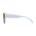 thumbnail image 4 of Womens Luxury Chic Squared Cat Eye Sunglasses White Smoke, 4 of 4