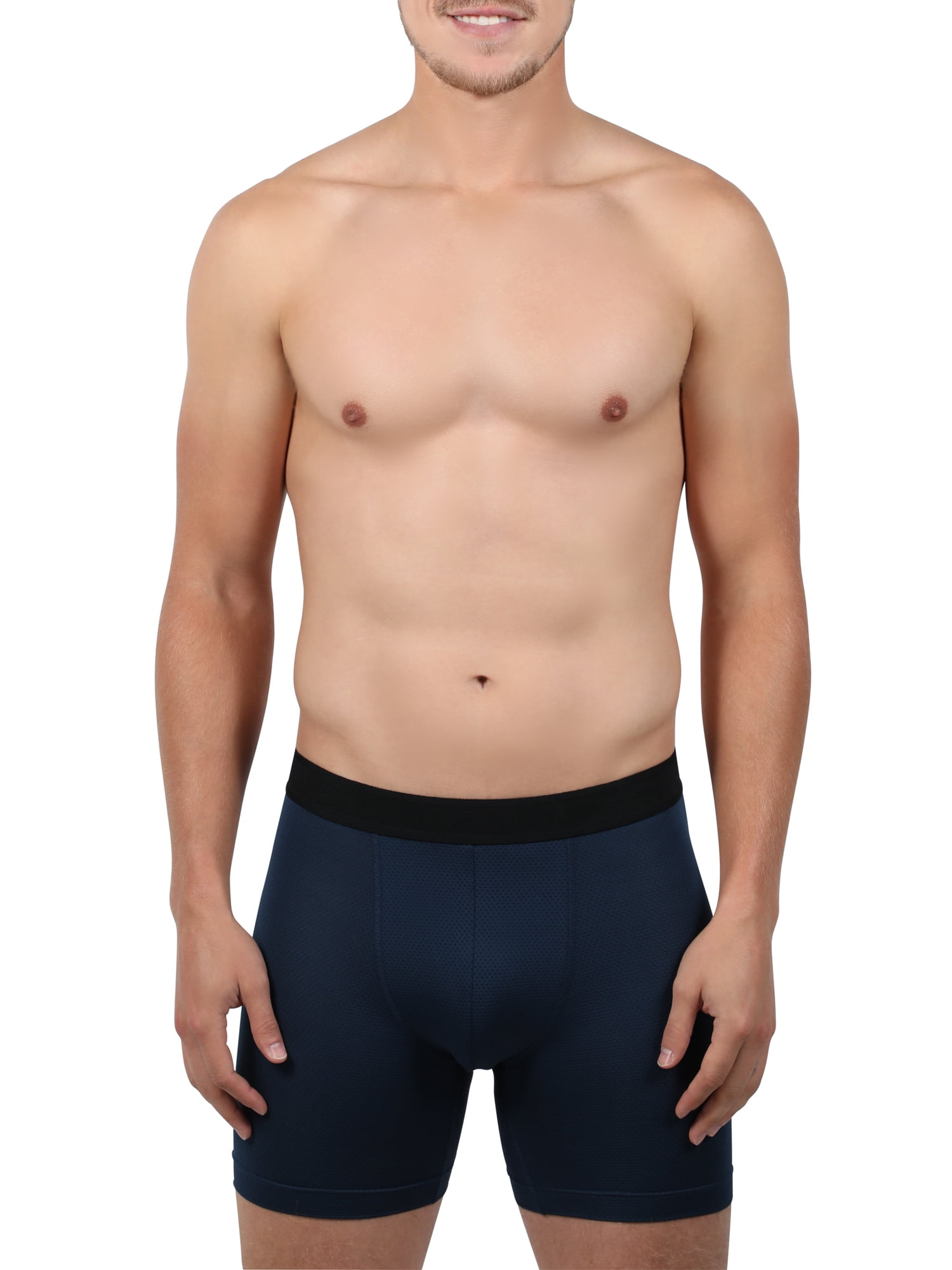 Athletic Works Mens Mesh Boxer Brief, 6 pack