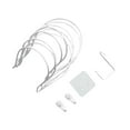 thumbnail image 1 of Abbracc 5x Wall Mounted Hat Holder Pounch Multi Functional Display with Accessories White, 1 of 9