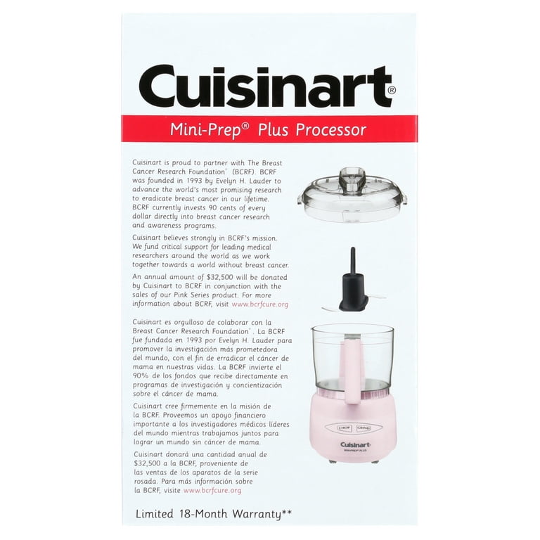 Cuisinart Mini-Prep Plus DLC-2A 3-Cup Food Processor - Brushed Chrome