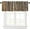 Barn Door-1, variant on Rustic Country Valance Curtain Wooden Barn Doors Farm Farmhouse Rod Pocket Valance Window Treatments 1 Panel Short Curtains for Kitchen Bathroom Bedroom 54 x 18 in