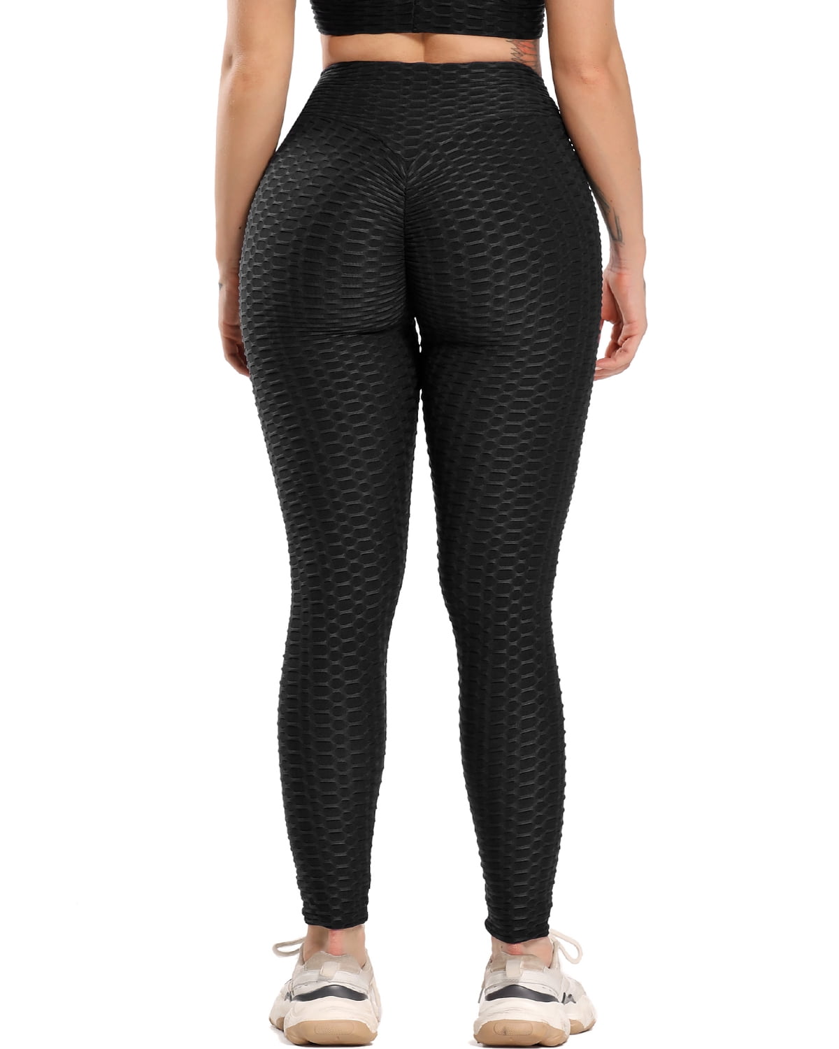 leggings size large Butt Lift Yoga Pants scrunch Black