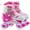 Pink, variant on JZY Ultimate Fun with Light-Up Wheels Roller Skates For Ages 5-8 and 8-12, Adjustable for Kids, Youth & Women