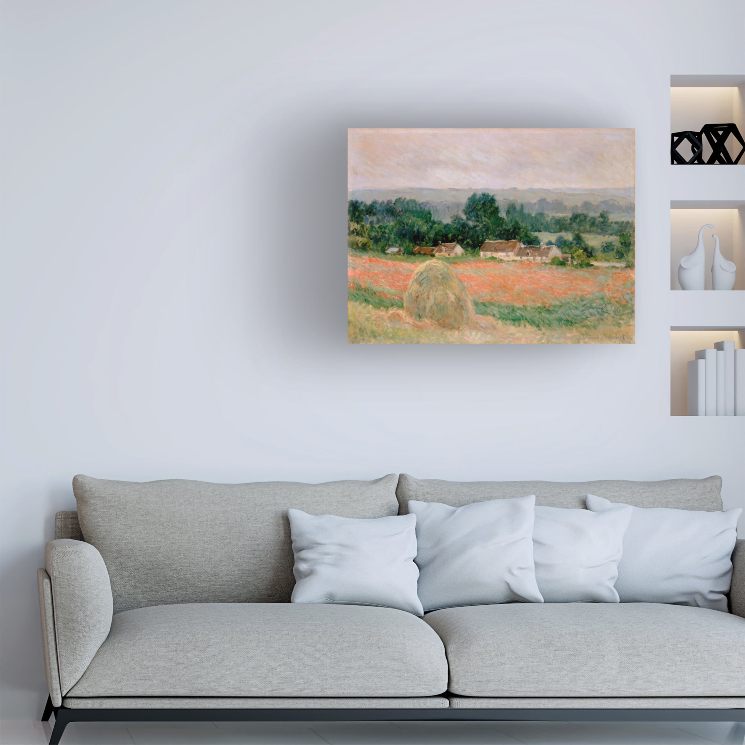 Monet 'Haystacks At Giverny' Canvas Art