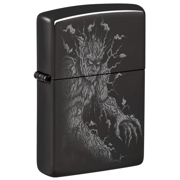 Zippo Root of All Evil Design High Polish Black Pocket Lighter
