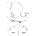 thumbnail image 5 of Office Star AirGrid Back and Mesh Fabric Seat Office Chair in Black, 5 of 8