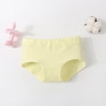 thumbnail image 2 of oelaio Girls Soft Panties Toddler Girls Cotton Underwear Comfortable Breathable Briefs Yellow 1-3 Years, 2 of 7
