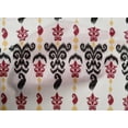 thumbnail image 4 of oneOone Cotton Poplin Fabric Swirl Ikat Decor Fabric Printed BTY 56 Inch Wide, 4 of 4