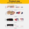 thumbnail image 2 of 2 Pcs Sleek Bun Brush Beard Comb Nylon Wool Can Be Used With All Beard Balms and Oils, 2 of 5