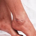 thumbnail image 3 of Chic & Artsy Ankle Bracelets 925 Sterling Silver Anklet Bracelet for Women Circle Anklet Foot Chain Anklet, 3 of 7