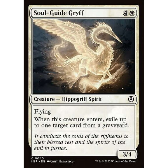 MtG Innistrad Remastered Common Soul-Guide Gryff #40