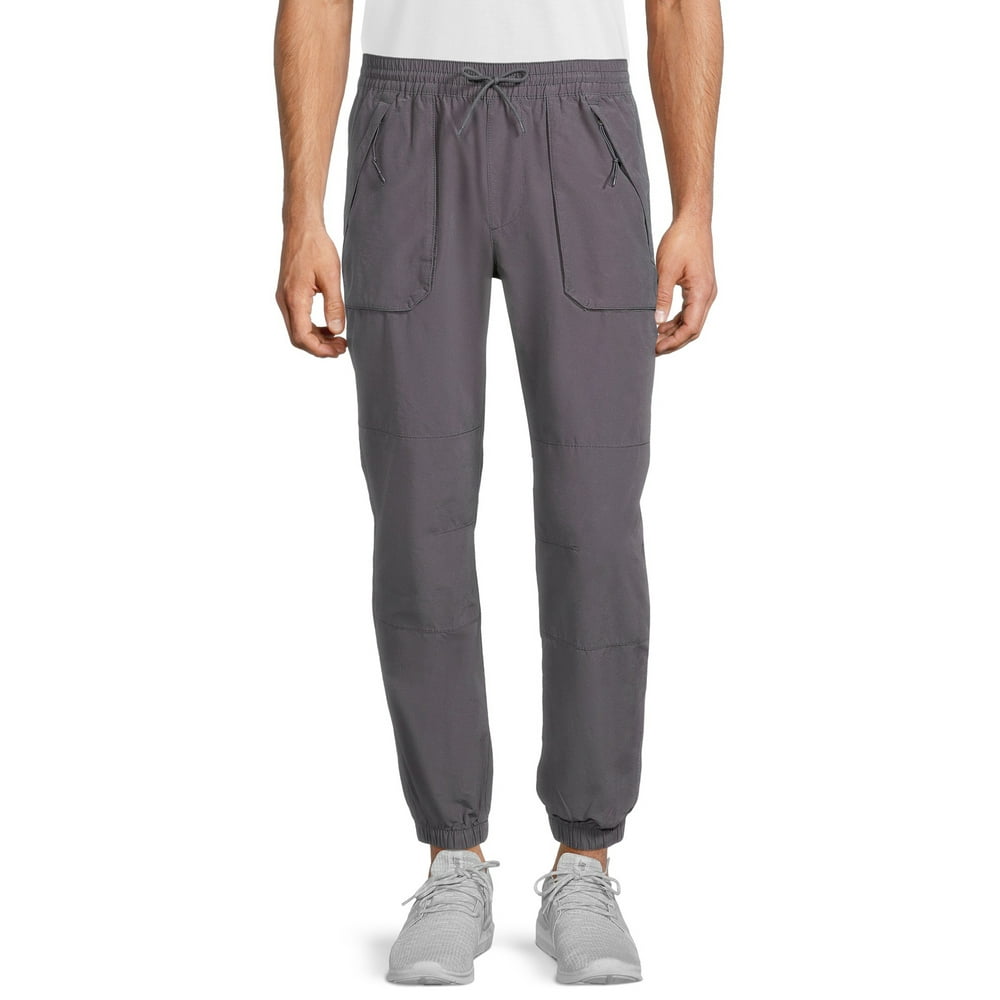 no boundaries men's woven jogger shorts