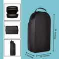 thumbnail image 2 of Homiegear Hat Carrier Case for 12 Caps - Water Resistance Quality Crush Proof Neoprene Cap Carrying Bag - Cap Storage for All New Era Caps Type with Removable Shoulder Strap - Black, 2 of 8