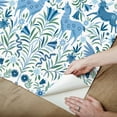 thumbnail image 3 of RoomMates Whimsical Creatures Blue Peel & Stick Wallpaper, 3 of 9