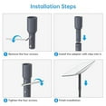 thumbnail image 4 of Satellite Antenna Mount Adapter, Satellite Pole Mount Adapter Safe and Stable  for Roof, 4 of 8