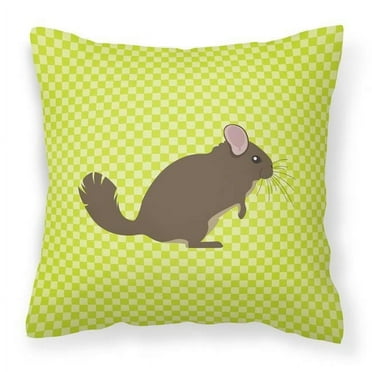 Carolines Treasures BB7701PW1818 Chinchilla Green Fabric Decorative Pillow, 18 x 18 in.