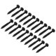 thumbnail image 1 of Tornillo De Guitarra Eléctrica, Tornillos De Montaje De Pastilla Universales Prácticos Metal 20 Piezas Rosca Precisa Brillante Para Bajo ANGGREK Negro, 1 of 8