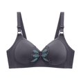 thumbnail image 2 of Gymayou Wire-Free Full Coverage Bra for Middle-Aged Elderly Women Adjustable Shoulder Straps Gentle Support Anti-Sagging Comfort Everyday Underwear Gray M, 2 of 8