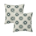 thumbnail image 1 of DouZhe Velvet Decorative Throw Pillow Covers Set of 2, Soft Square Cushion Cover with Invisible Zipper Geometric Digital Floral Blue Printing, 20"x20", 1 of 6