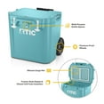 thumbnail image 4 of RTIC 45 QT Ultra-Tough Wheeled Hard-Sided Ice Chest Cooler, Fits 60 Cans, Lagoon, 4 of 9