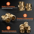 thumbnail image 3 of INCLY 440PCS Threaded Insert Kit - M2 to M6 Brass Heat - Set Inserts for Plastic, 3D Printing, Wood - Ideal for Nuts, Screws, Bolts - Includes Soldering & Heat - Set Tips, Soldering Iron Adapter, 3 of 7