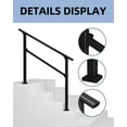 thumbnail image 1 of BeesClover Metal Handrails for Outdoor Steps, Metal Hand Rails for Outdoor Steps,Outdoor Stair Handrail Kit, Aluminum & Wrought Iron Hand Railings for Outdoor Steps, for Safety & Stability, 1 of 4