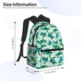 thumbnail image 4 of Picia Green Sea Turtle Large Capacity Backpack Classic Style Backpack Casual Backpack Water-Resistant School Work Travel Outdoor Backpack, 4 of 8