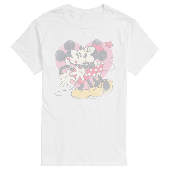 Disney - Mickey & Minnie Kisses - Men's Short Sleeve Graphic T-Shirt