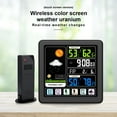 thumbnail image 3 of Bearachild Estación meteorológica inalámbrica LED con reloj con Sensor para exteriores, pantalla a Color, termómetro para guardería interior, Accesorios para electrodomésticos Negro, 3 of 6
