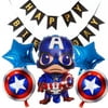 7 PCS Superhero Balloons Captain America Balloons Birthday Party Balloon Birthday party decoration