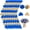 Blue Gold, variant on 200Pcs Pink Premade Satin Ribbon Rose Petals Half-Finished for Eternal DIY Flowers Bouquets Crafts Valentine, Graduation, Wedding, Anniversary, Birthday Party -
