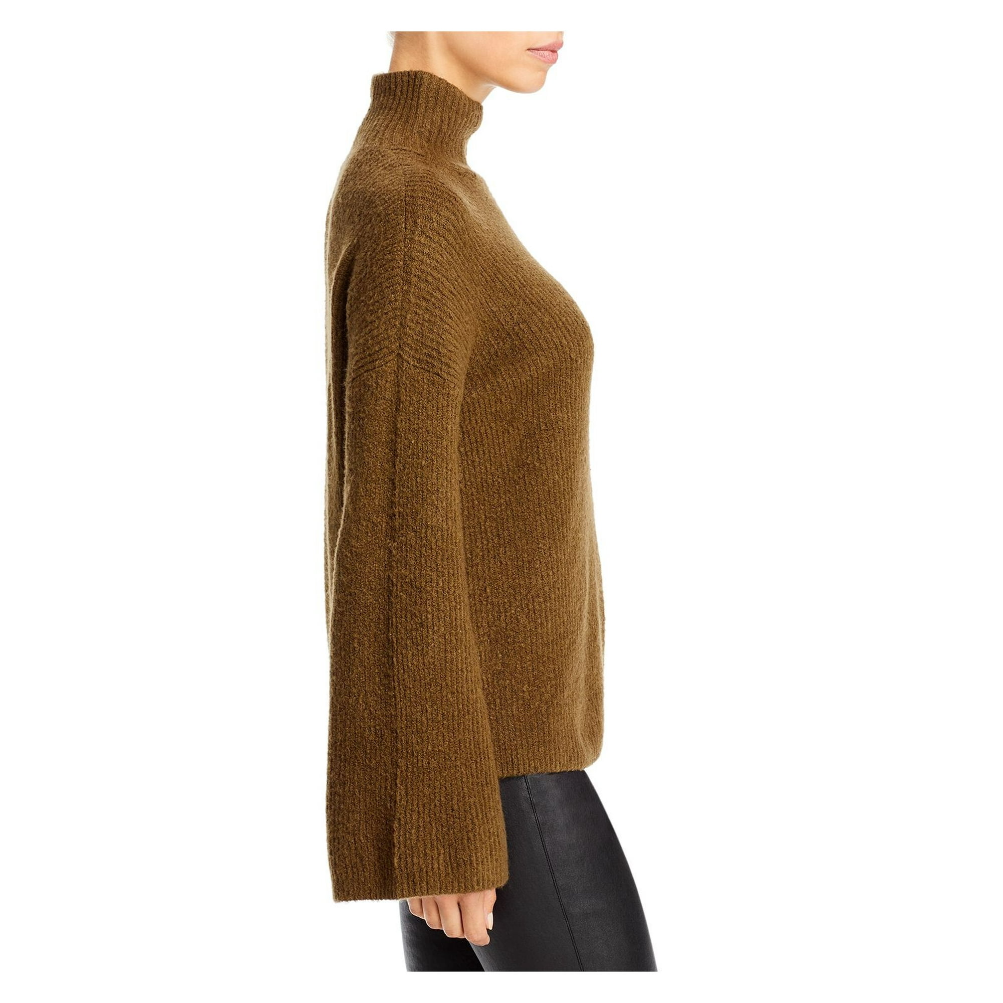 FRENCH CONNECTION Womens Green Long Sleeve Funnel Neck Wear To Work Sweater M