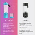 thumbnail image 5 of Blendi X 24 oz BPA-Free Rechargable Portable Blender, Turquoise, 5 of 9