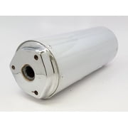 Fixrightpro GY6 50cc Silver Exhaust Muffler for QMB139 Scooter