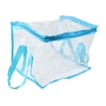 thumbnail image 2 of Bolsa transparente para guardar libros, versátil, impermeable, de PVC, de gran capacidad. Azul, 2 of 9