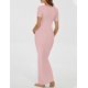thumbnail image 5 of - Vestido largo acanalado para mujer, vestido de mernidad antes del embarazo, 5 of 5