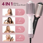 Blow Dryer Brush Hair Straightener | High-Speed 2-in-1 Hair Styler One Step Hot Air Brush Hair Dryer Volumizer with Straightening Brush Comb for Silky Smooth 110000 RPM
