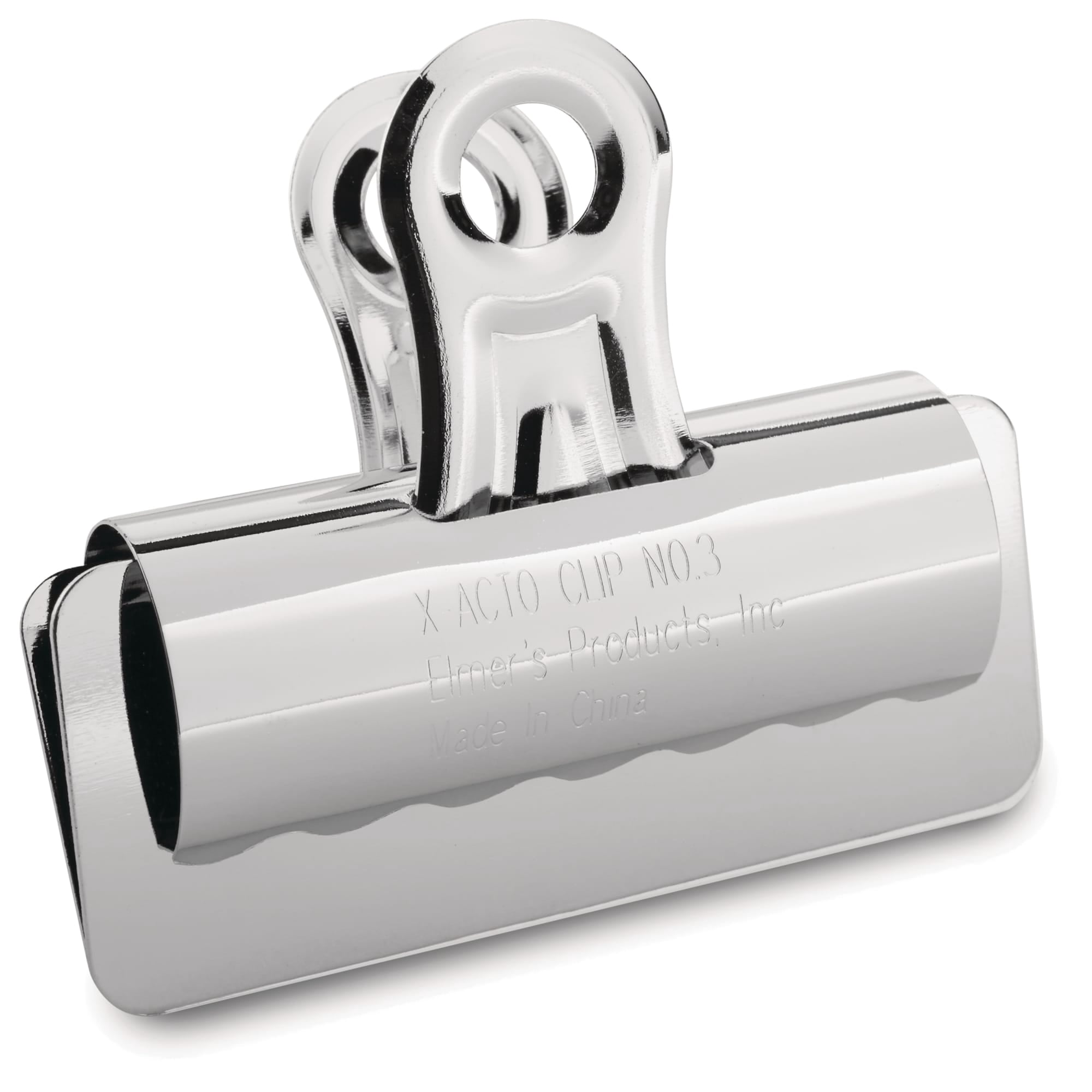 X-ACTO Bulldog Binder Clips, Steel & Nickel-Plated, 12 Count
