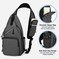 thumbnail image 3 of Crossbody bag, fanny pack for men and women, shoulder bag, hiking backpack, 3 of 4