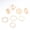 Gold, variant on Japanese And Korean Style 8-Piece Geometric Adjustable Open Ring Set, Personalized Index Finger Joint Rings, Metal