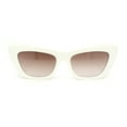 thumbnail image 2 of Womens Stylish Palm Tree Deco Mod Cat Eye Retro Sunglasses White - Brown, 2 of 4