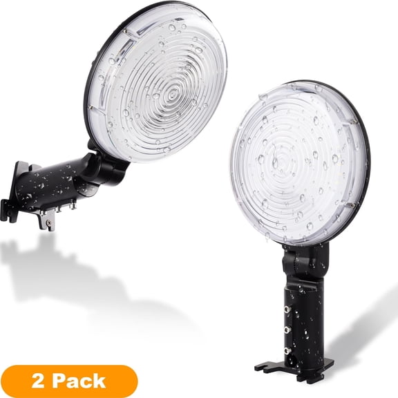 SUNBEAK 2PCS LED Barn Light,120W Dusk to Dawn Outdoor Lighting,15 000LM, IP66 Waterproof Outdoor Security Lights,Adjustable Angle,6500K Area Light for Street,Yard