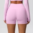 thumbnail image 3 of Womens Biker Shorts with Pockets Seamless High Waisted Stretchy Yoga Gym Short Soft Tight Active Pants (XL, Pink), 3 of 8