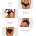 thumbnail image 4 of CF Modal Underwear Supersoft Hipster Panties for Women Breathable & Stretch Ladies Bikini Underpants Comfortable Undies 6 Pack(6B,M), 4 of 8