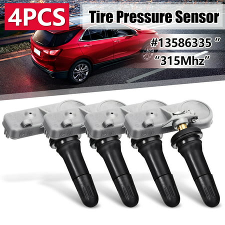 4Pcs For Chevy GMC 315MHz TPMS Tire Pressure Monitoring Sensor System #13586335 Universal